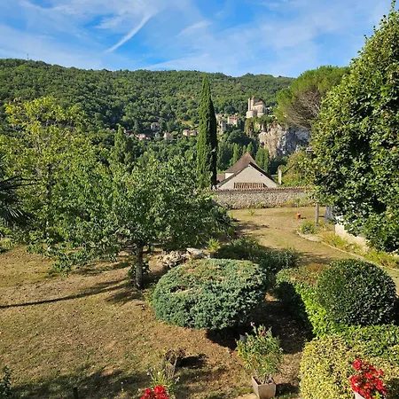 Panorama Sur Saint-cirq-lapopie Semesterbostad Tour-de-Faure